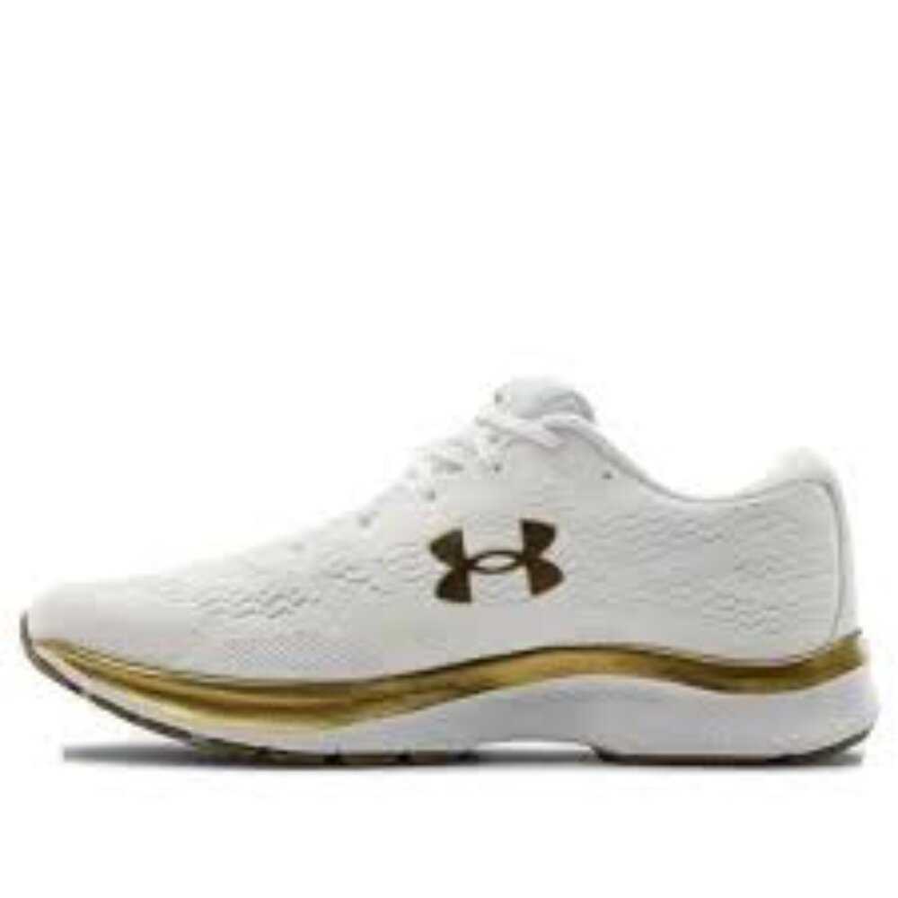 Under Armour‎ Women's White Gold Charged Bandit 6 3023023 Athletic Running 9.5